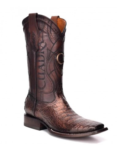 Cuadra Mens Square Toe Caiman Paris Cafe Cowboy Boot CU456 plus qu'un jeu 