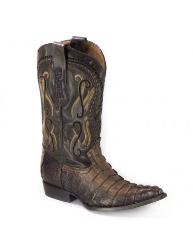 Cuadra Mens Crocodile Tail Cowboy Boots destockage