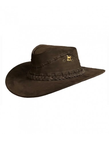 Brunello’s Leather Hat in Coffee Brown pour bénéficier 