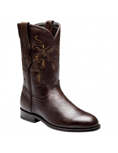 Cuadra Mens Genuine Deer Roper Boot Brown Comparez plus de prix