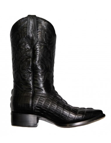 Potrero Mens Boots Crocodile Print Black acheter en ligne