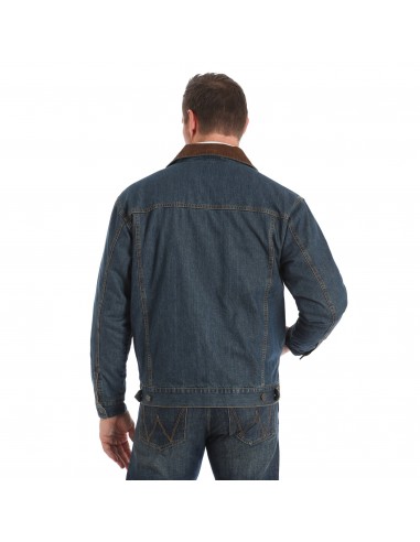 Wrangler Mens Conceal Carry Blanket Lined Denim Jean Jacket 2023