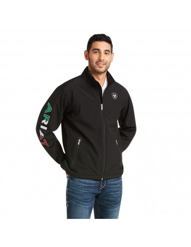 Ariat Mens New Team Softshell Mexico Water Resistant Jacket prix