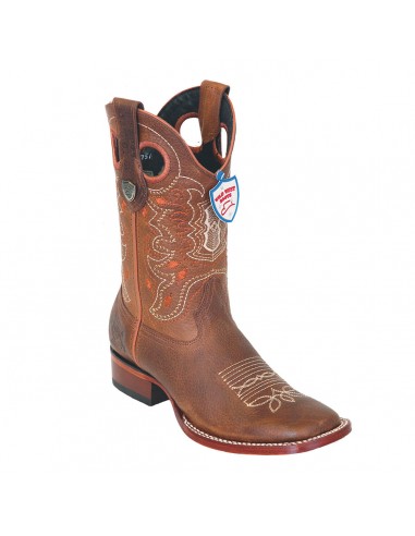 Mens Wild West Boots 824 Wide Square Toe Grisly - Honey de l' environnement