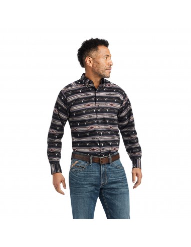 Ariat Woods Fitted Eiffel Tower - Mens Shirt destockage