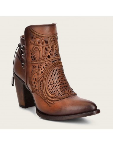 Cuadra Womens chestnut summer fashion cowboy leather ankle boots Comment ça marche