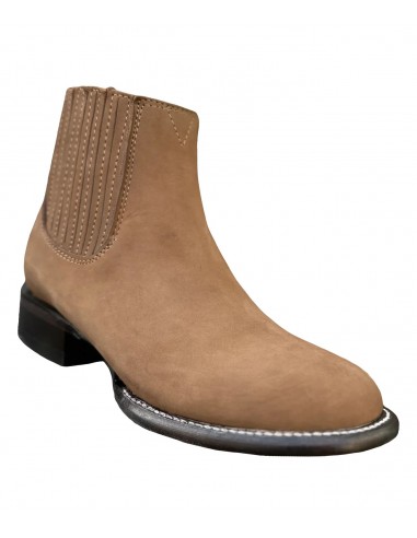 Los Altos Boots Nobuck Chedron Oval Toe Botin Charro pas cher chine