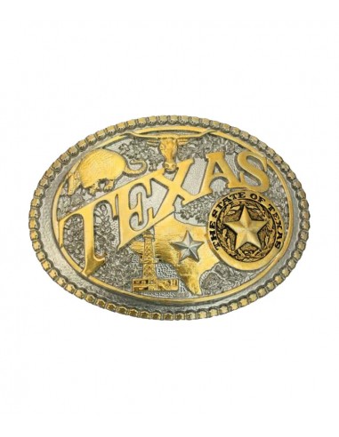 Montana Silversmiths Two-Tone Texas State Heritage Attitude Buckle paiement sécurisé