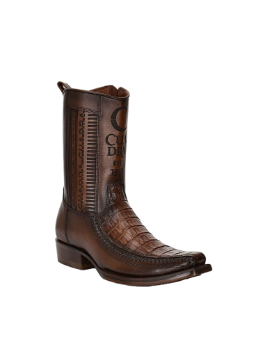 Cuadra Mens Caiman Leather Brown Western Boots CU698 de l' environnement