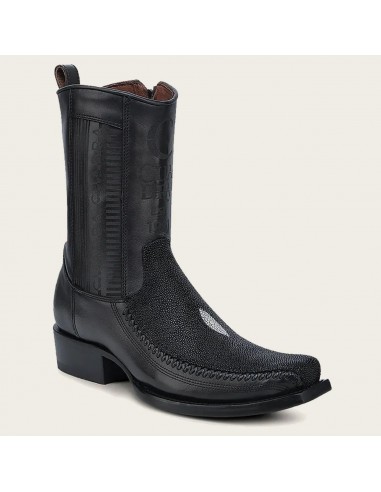 Western engraved black stingray boot 1j2kma la livraison gratuite