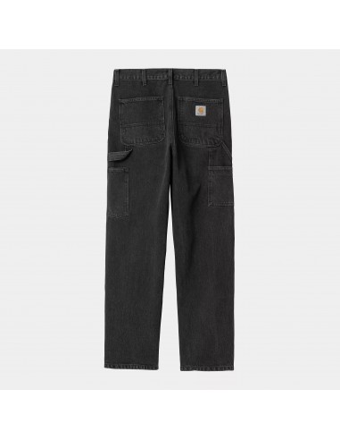 DOUBLE KNEE PANT - BLACK STONE WASHED acheter