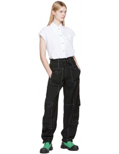 Ganni - Light Slub High Waist Pocket Pants de France