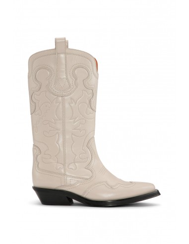 Ganni - Mid Shalf Embroidered Western Boots Profitez des Offres !