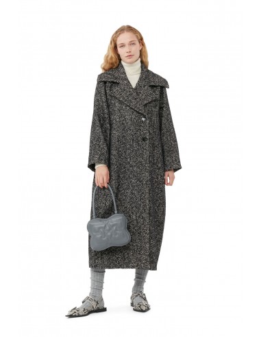 Ganni - Herringbone Wool Coat Toutes les collections ici