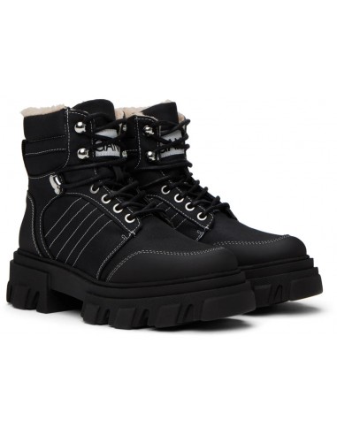 Ganni - Cleated Lace Up Hiking Boot en ligne des produits 