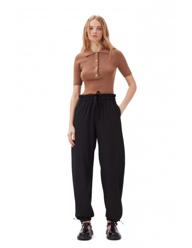 Ganni - Drapey Melange Elasticated Waist Pants la chaussure