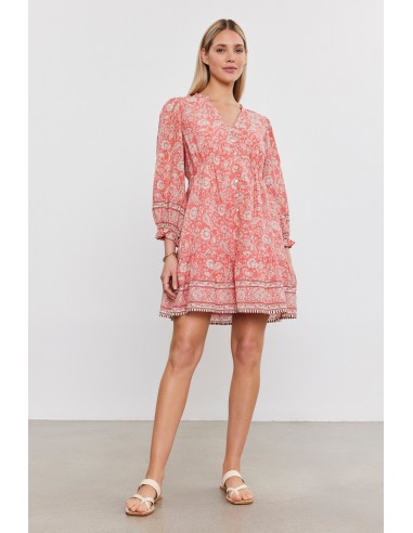 Velvet - Mary DS Printed Voile L/S Dress shop