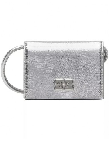 Ganni - Ganni Bou Wallet On Strap Metallic 50-70% off 