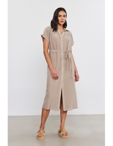 Velvet - Marla Silk Cotton Voile Shirt Dress Véritable concentré