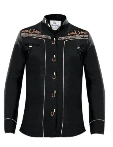 Camisa Charra Ranger's 030CA01 Color Negro français