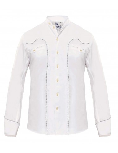 Camisa Blanca Charra Ranger's para hombre recamado color Azul prix pour 