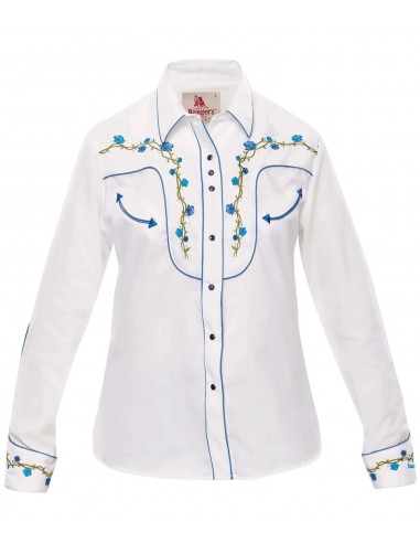 Camisa Vaquera Blanca Dama 035DA01 livraison et retour toujours gratuits