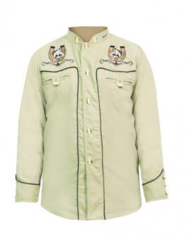 Camisa Charra Niño 021NO01-Beige vente chaude votre 