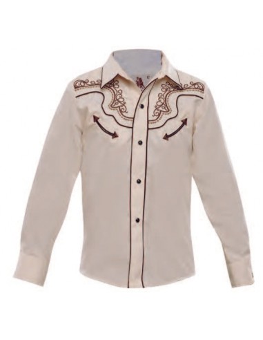 Camisa Charra Niño 018NO01 Beige Les magasins à Paris et en Île-de-France