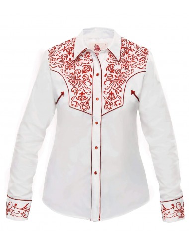 Camisa Vaquera Dama Color Blanco 046DA01 de pas cher